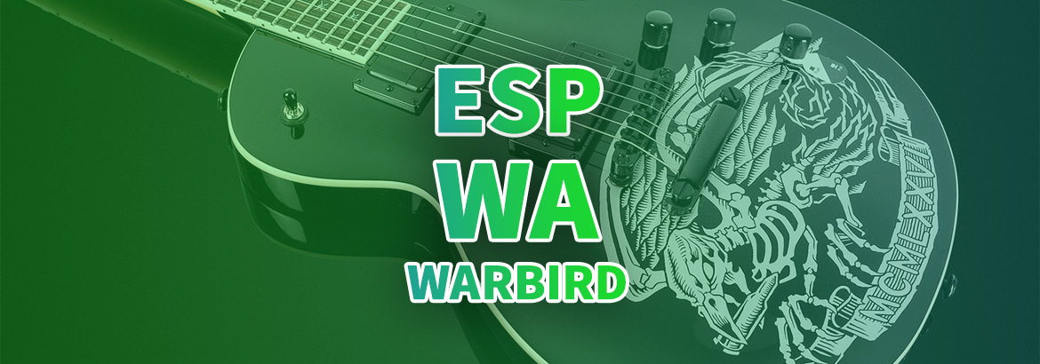 راهنمای خرید گیتار الکتریک ای اس پی ESP LTD WA-WARBIRD Black with Graphic Will Adler Signature