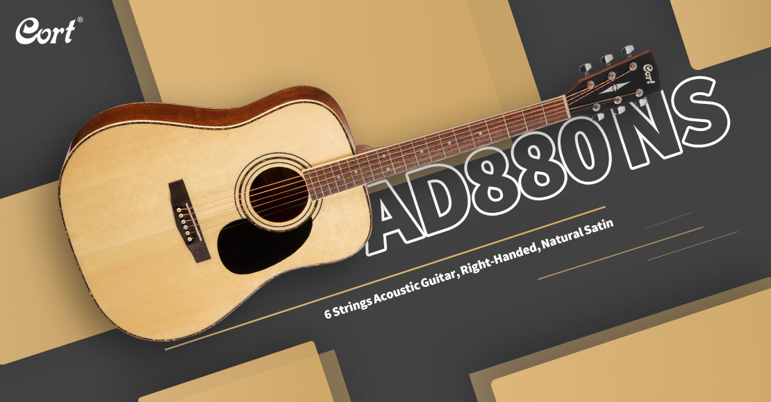 قیمت خرید فروش گیتار آکوستیک کورت AD880 NS