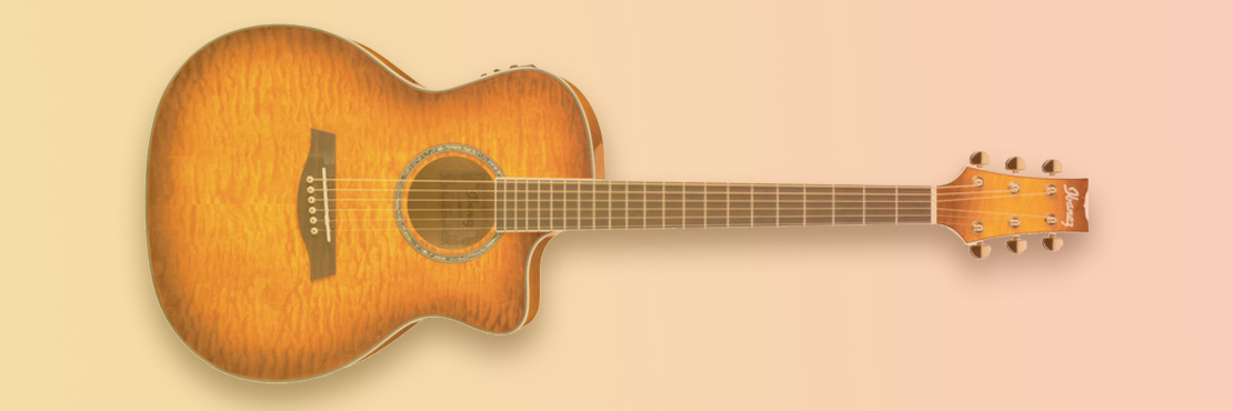 قیمت خرید فروش گیتار آکوستیک آیبانز مدل A300E VV