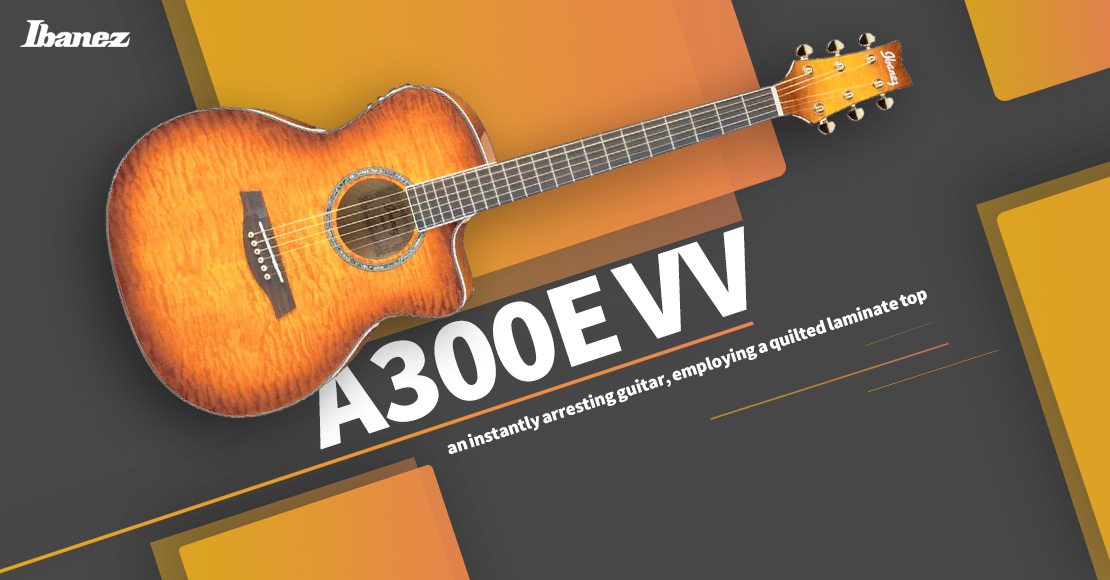 قیمت خرید فروش گیتار آکوستیک آیبانز مدل A300E VV