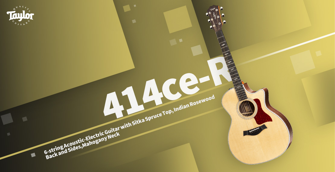 قیمت خرید فروش گیتار الکترو آکوستیک تیلور 414ce-R