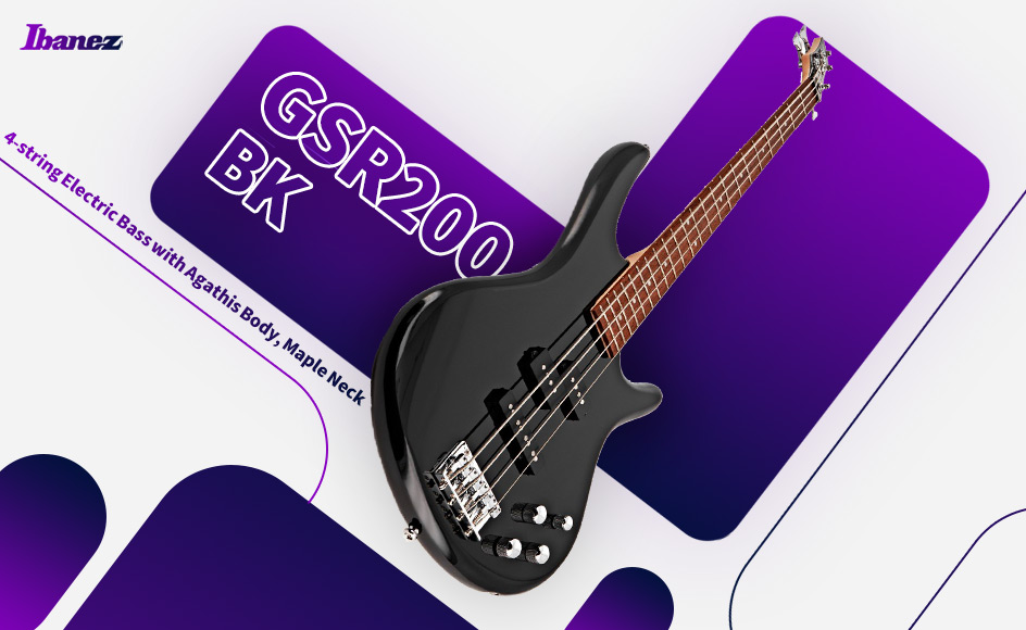 قیمت خرید فروش گیتار باس آیبانز GSR200 BK
