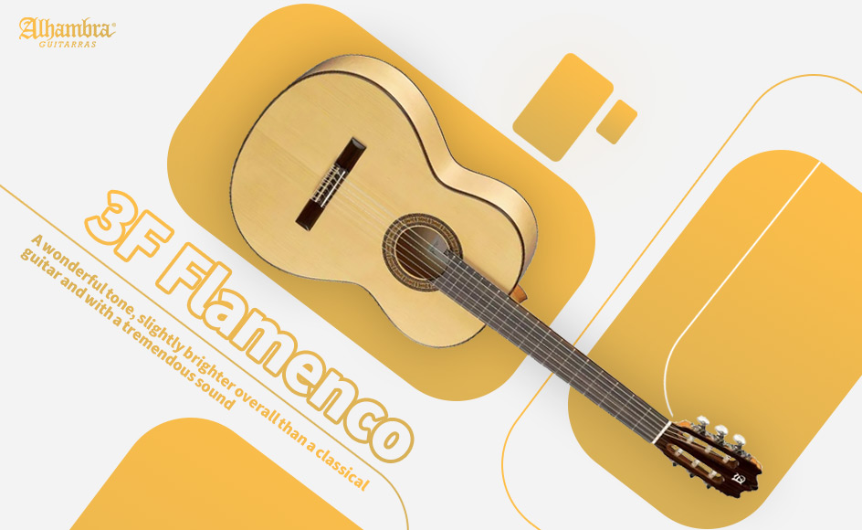 قیمت خرید فروش گیتار کلاسیک الحمبرا 3F Flamenco