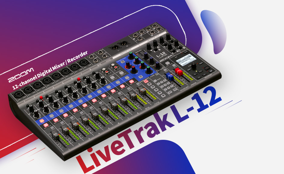 قیمت خرید فروش میکسر دیجیتال و رکوردر زوم LiveTrak L-12