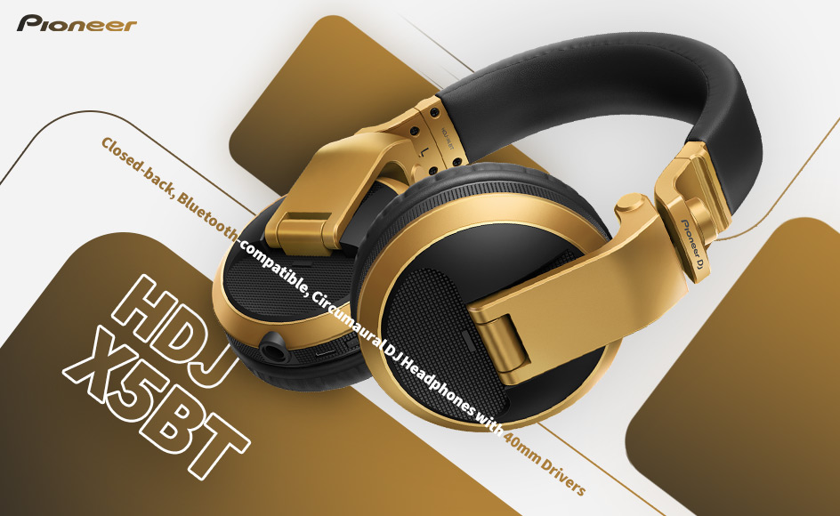 قیمت خرید فروش هدفون دی جی پایونیر دی جی HDJ-X5BT Gold