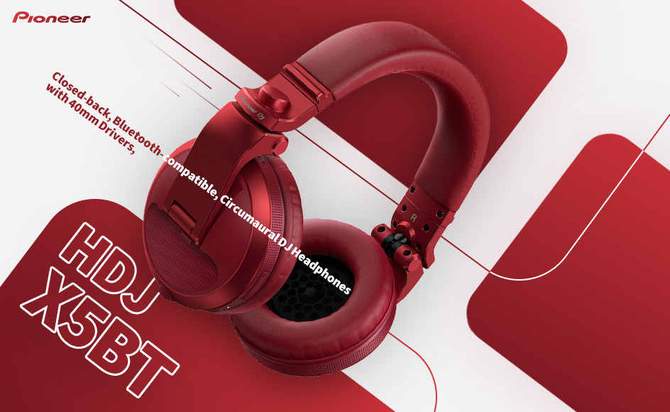 قیمت خرید فروش هدفون دی جی پایونیر دی جی HDJ-X5BT Red