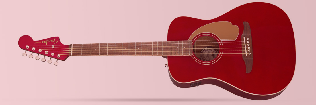 قیمت خرید فروش گیتار آکوستیک فندر Malibu Player Candy Apple Red