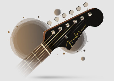 قیمت خرید فروش گیتار آکوستیک فندر Malibu Player Jetty Black