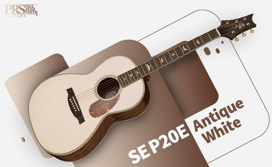 قیمت خرید فروش گیتار آکوستیک پی آر اس SE P20E Antique White