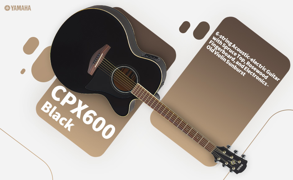 قیمت خرید فروش گیتار آکوستیک یاماها CPX600 Black