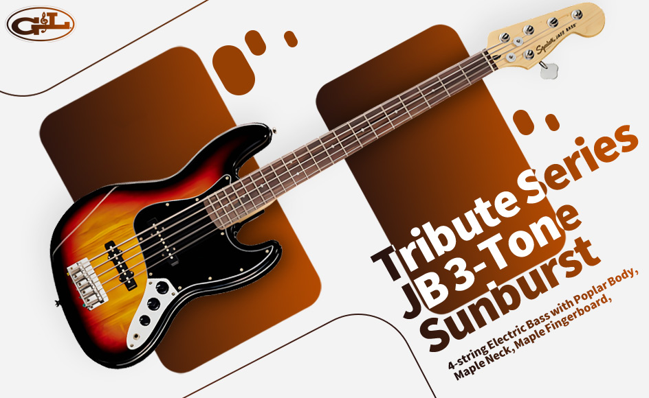 قیمت خرید فروش گیتار باس جی اند ال Tribute Series JB 3-Tone Sunburst