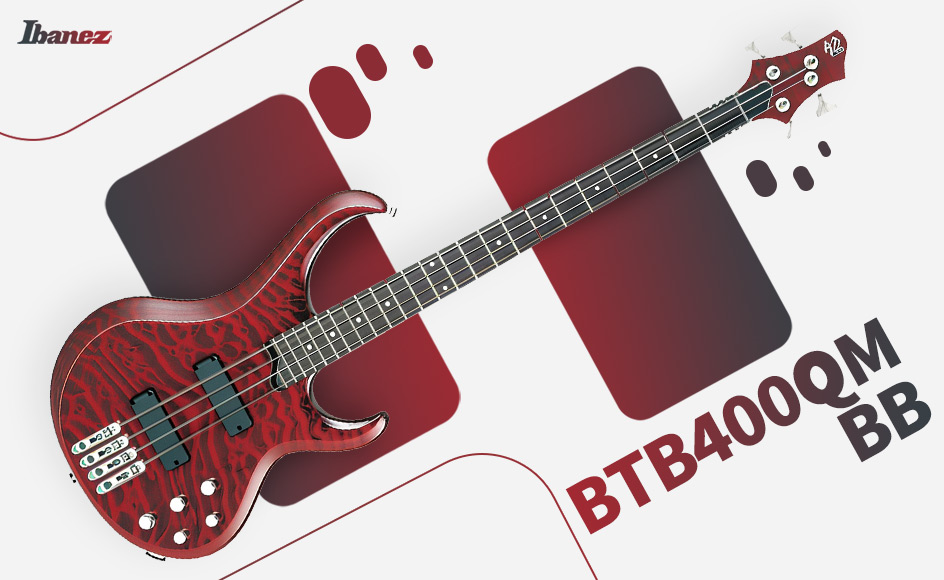 قیمت خرید فروش گیتار باس آیبانز BTB400QM BB