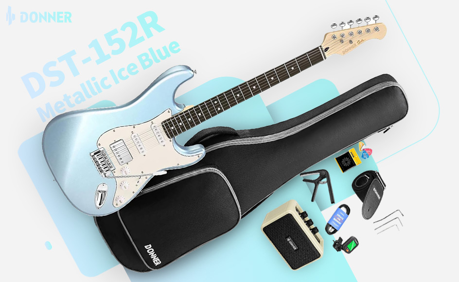 قیمت خرید فروش ست گیتار الکتریک دانر DST-152R Metallic Ice Blue