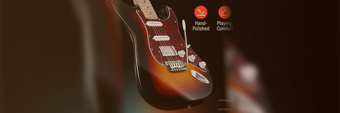 قیمت خرید فروش ست گیتار الکتریک دانر DST-152S Sunburst
