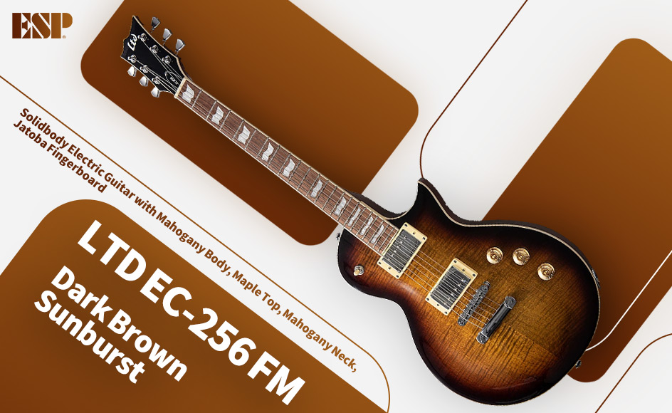 قیمت خرید فروش گیتار الکتریک ای اس پی LTD EC-256FM Dark Brown Sunburst