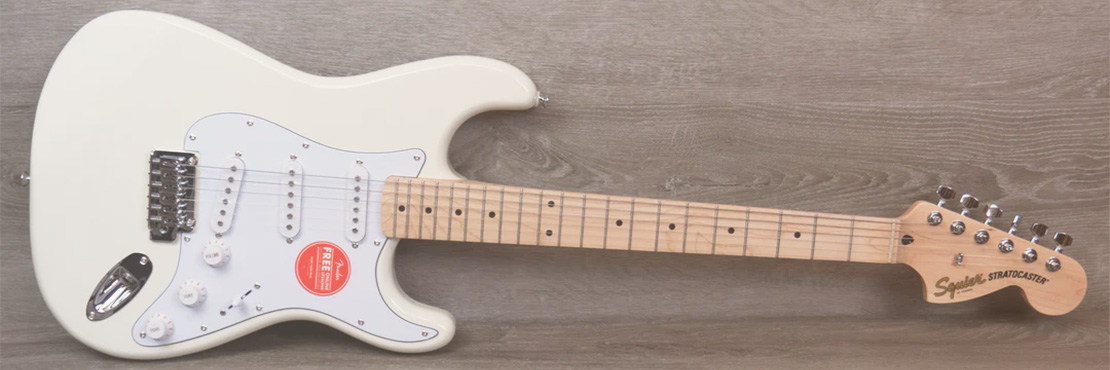 قیمت خرید فروش گیتار الکتریک فندر Squier Affinity Series Stratocaster Olympic White