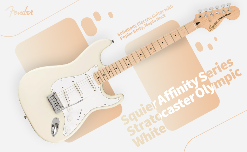 قیمت خرید فروش گیتار الکتریک فندر Squier Affinity Series Stratocaster Olympic White