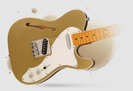 قیمت خرید فروش گیتار الکتریک فندر Squier Classic Vibe '60s Telecaster Thinline Aztec Gold