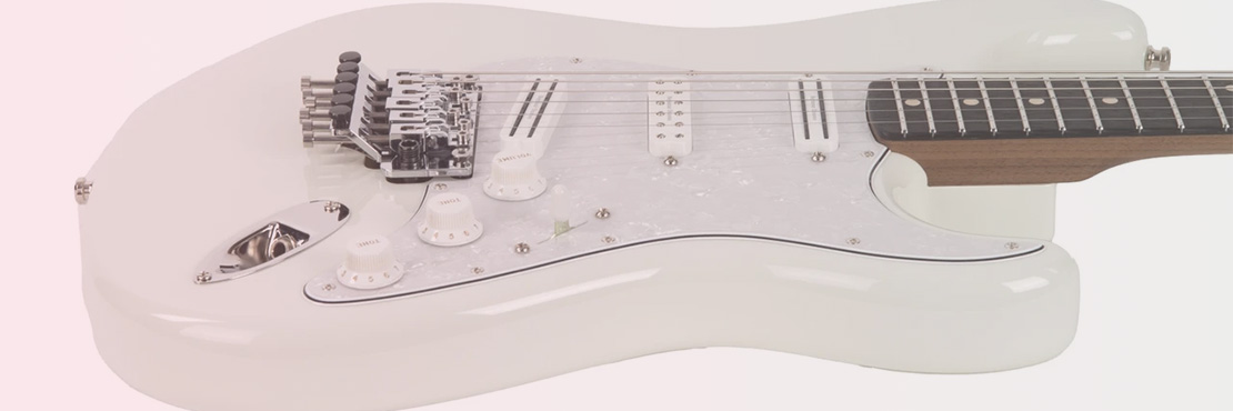 قیمت خرید فروش گیتار الکتریک فندر Squier Deluxe Hot Rails Stratocaster RW Olympic White