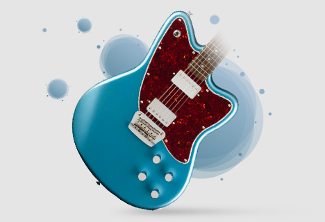 قیمت خرید فروش گیتار الکتریک فندر Squier Paranormal Toronado Lake Placid Blue
