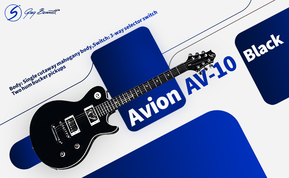 قیمت خرید فروش گیتار الکتریک گرگ بنت Avion AV-10 Black