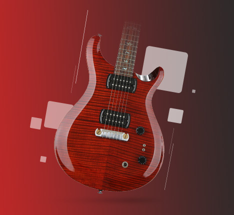  خرید گیتار الکتریک پی آر اس SE Paul's Guitar - Fire Red