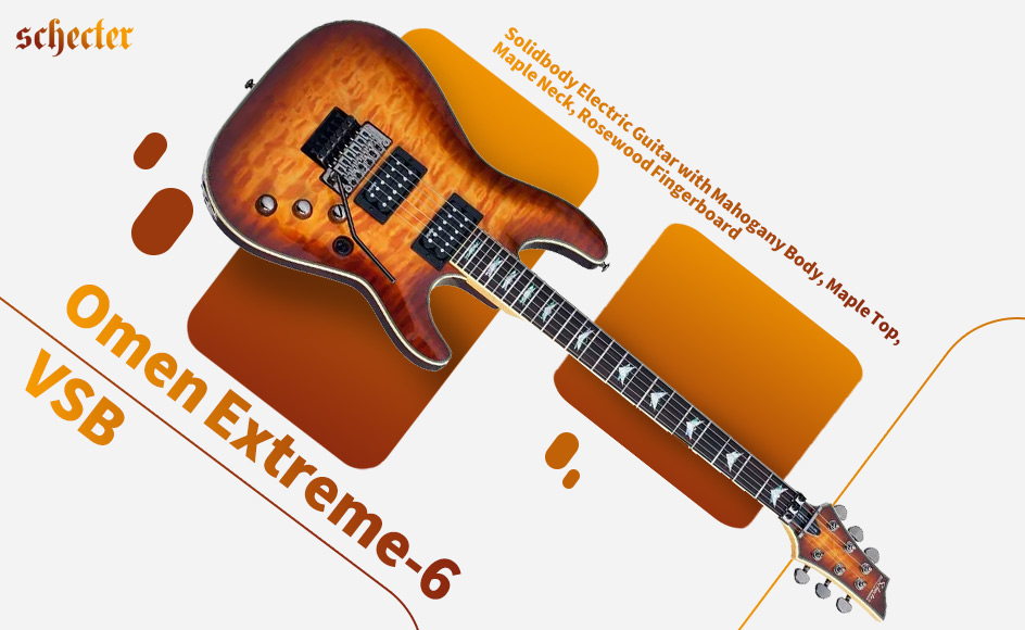 قیمت خرید فروش گیتار الکتریک شکتر Omen Extreme-6 VSB