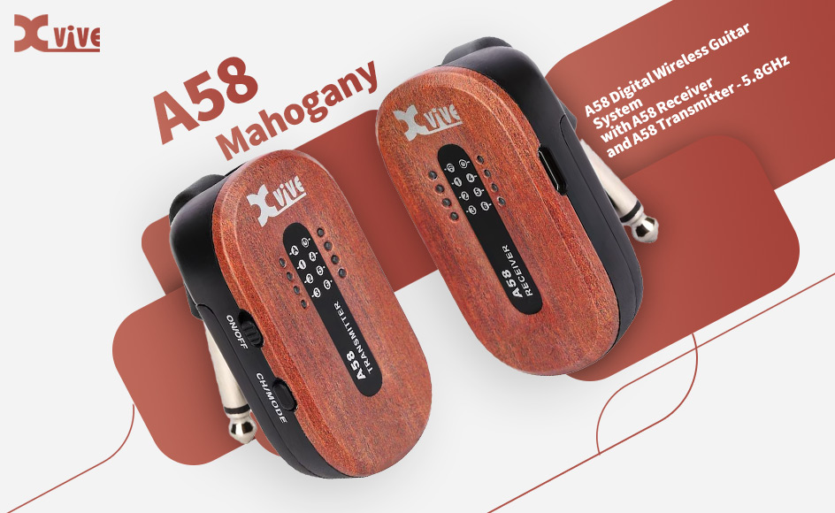 قیمت خرید فروش سیستم وایرلس گیتار ایکس وایو A58 Mahogany