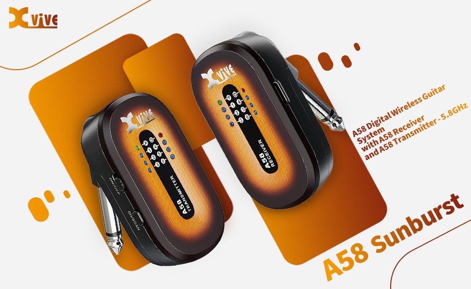 قیمت خرید فروش سیستم وایرلس گیتار ایکس وایو A58 Sunburst