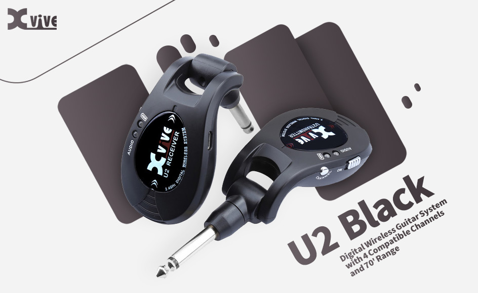قیمت خرید فروش سیستم وایرلس گیتار ایکس وایو U2 Black