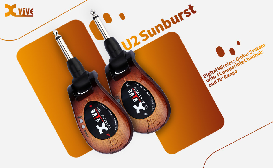 قیمت خرید فروش سیستم وایرلس گیتار ایکس وایو U2 Sunburst