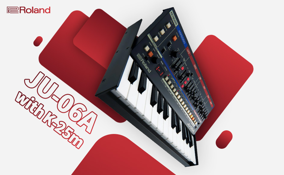 قیمت خرید فروش سینتی سایزر رولند JU-06A with K-25m