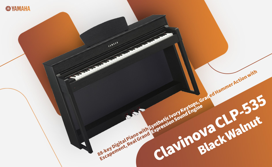 قیمت خرید فروش پیانو دیجیتال یاماها Clavinova CLP-535 Black Walnut