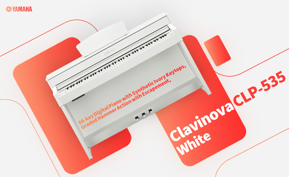 قیمت خرید فروش پیانو دیجیتال یاماها Clavinova CLP-535 White