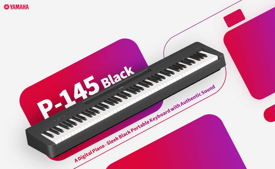 قیمت خرید فروش پیانو دیجیتال یاماها P-145 Black