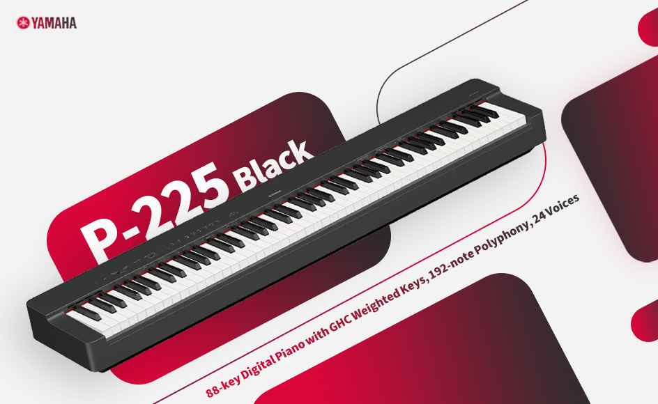 قیمت خرید فروش پیانو دیجیتال یاماها P-225 Black