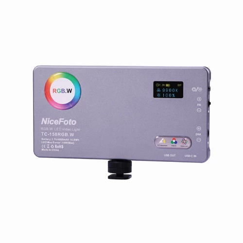قیمت خرید فروش ویدئو لایت اِل ای دی NiceFoto TC-158RGB.W 