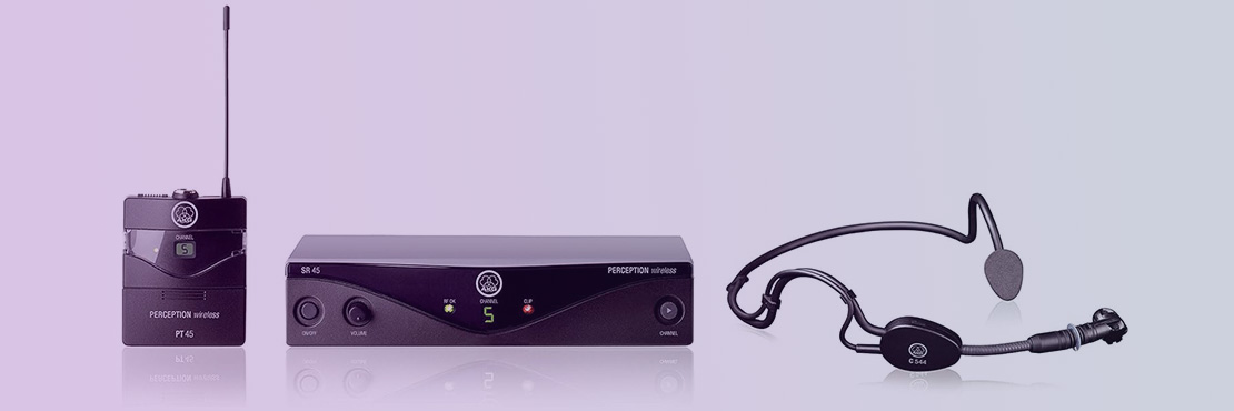 قیمت خرید فروش میکروفون هدست بی سیم ای کی جی Perception Wireless 45 Sport Set