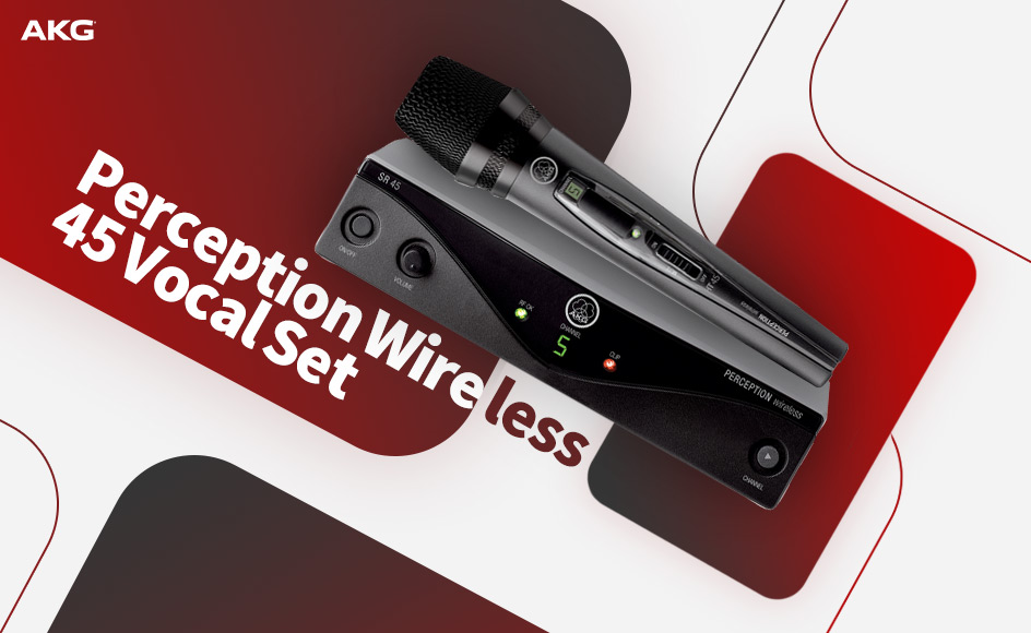 قیمت خرید فروش میکروفون بی سیم دستی ای کی جی Perception Wireless 45 Vocal Set