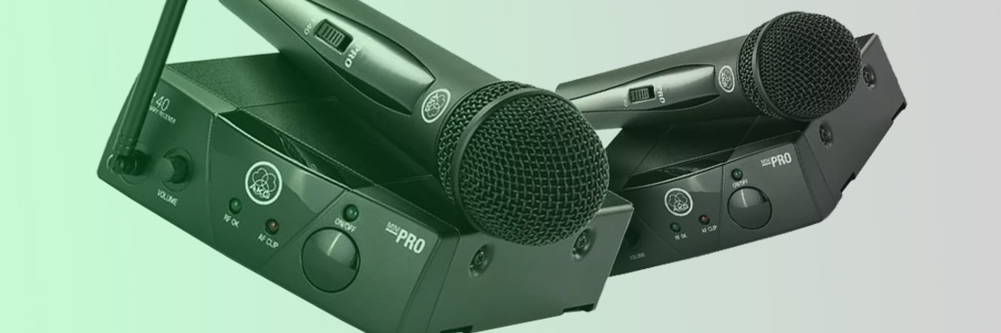 قیمت خرید فروش میکروفون دستی بی سیم ای کی جی WMS40 Mini Single Vocal Set