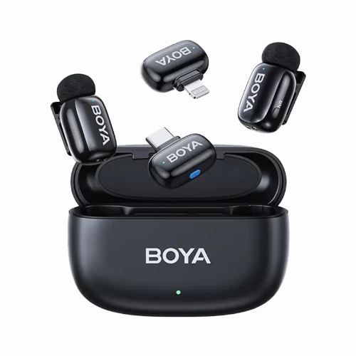 قیمت خرید فروش میکروفون یقه ای بی سیم بویا مدل mini-12 Black