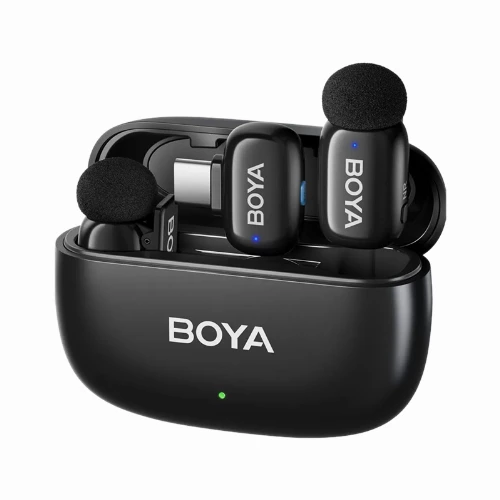 قیمت خرید فروش میکروفون یقه ای بی سیم بویا مدل mini-14 Black