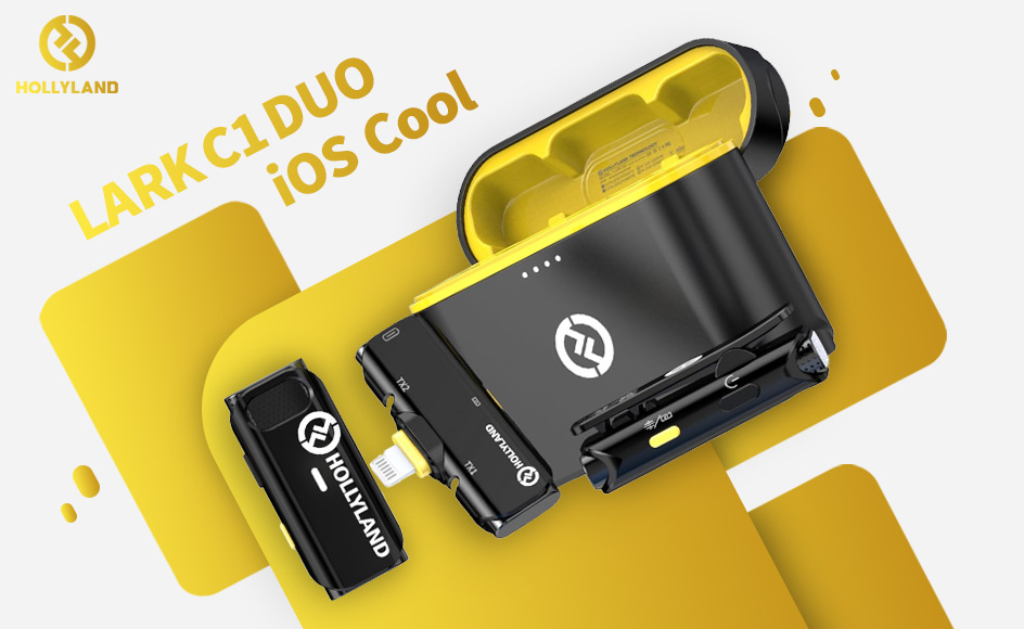 قیمت خرید فروش میکروفون یقه ای بی سیم هالی لند LARK C1 DUO iOS Cool Black