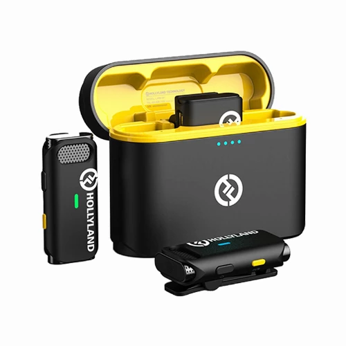 قیمت خرید فروش میکروفون یقه ای بی سیم هالی لند مدل LARK M1 DUO Cool Black