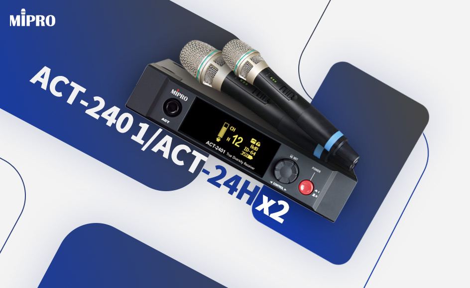 قیمت خرید فروش میکروفون دستی بی سیم مای پرو ACT-2401/ACT-24Hx2