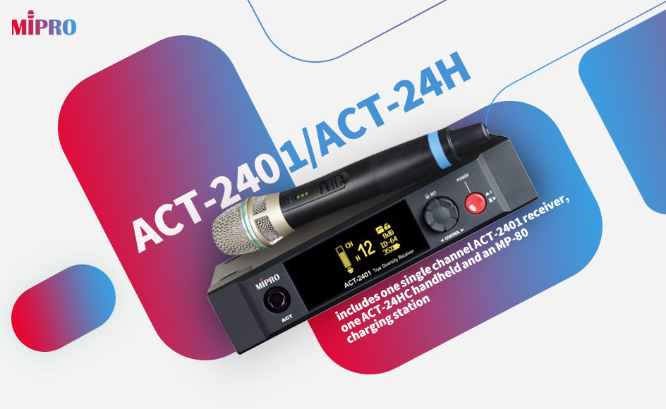 قیمت خرید فروش میکروفون دستی بی سیم مای پرو ACT-2401/ACT-24H