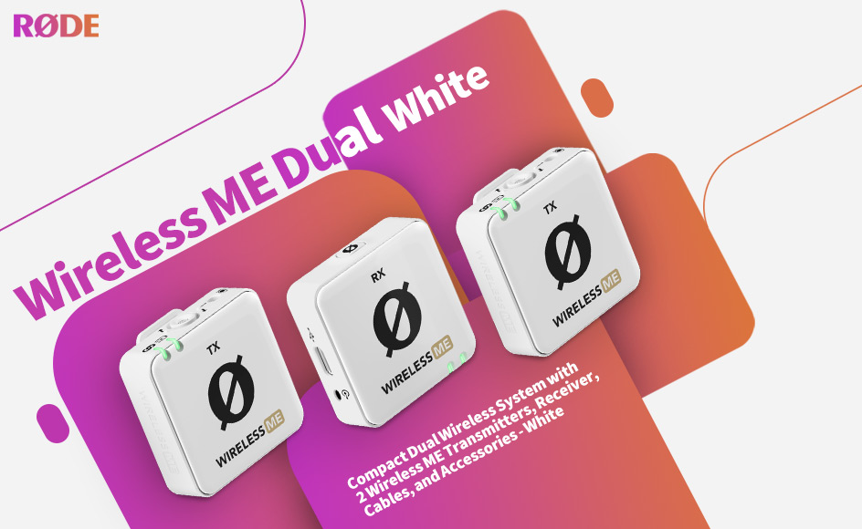 قیمت خرید فروش میکروفون یقه ای بی سیم رود Wireless ME Dual White