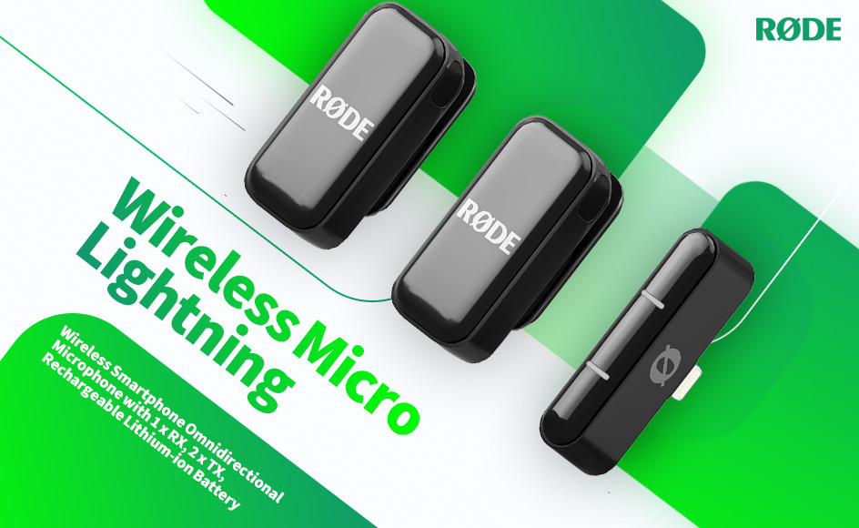 قیمت خرید فروش میکروفون یقه ای بی سیم رود Wireless Micro Lightning Black