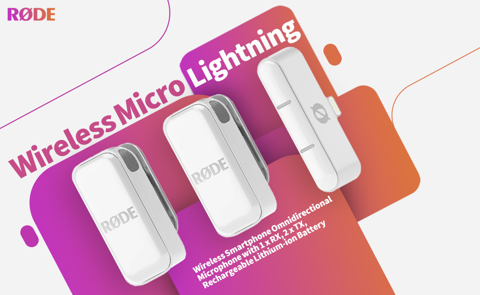 قیمت خرید فروش میکروفون یقه ای بی سیم رود Wireless Micro Lightning White