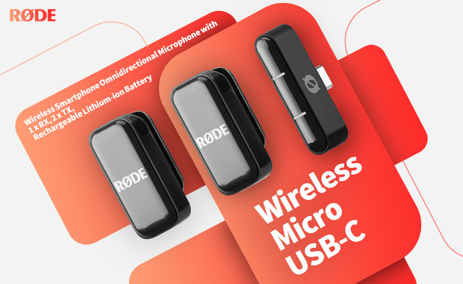 قیمت خرید فروش میکروفون یقه ای بی سیم رود Wireless Micro USB-C Black